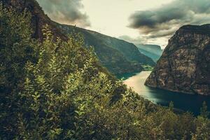 norueguês pôr do sol cenário foto