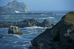rochoso litoral dentro Califórnia foto