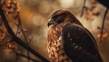 majestoso Careca Águia empoleirar-se em inverno ramo gerado de ai foto