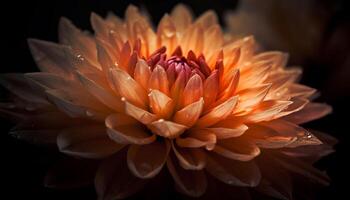 vibrante cores do solteiro flor dentro natureza beleza gerado de ai foto