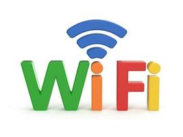 colorida Wi-fi símbolo foto