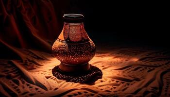 Antiguidade cerâmica vaso detém indígena cultura espírito gerado de ai foto