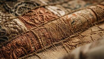 tecido Antiguidade kilim tapete acrescenta colorida casa decoração gerado de ai foto