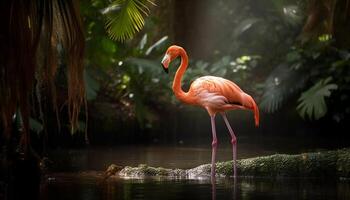 beleza dentro natureza multi colori pássaro empoleirado em ramo gerado de ai foto