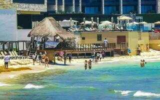 playa del carmen quintana roo México 2023 caribe de praia pessoas hotéis turquesa água playa del carmen México. foto