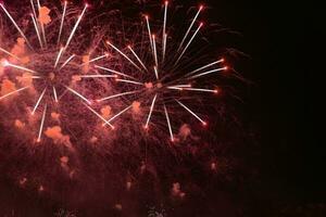 vermelho fogos de artifício celebração foto