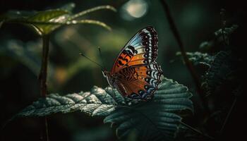 vibrante borboleta asa vitrines natural beleza ao ar livre gerado de ai foto