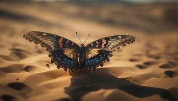 vibrante borboleta asa monitores beleza dentro natureza gerado de ai foto