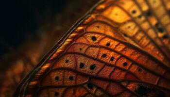 vibrante borboleta asa, fechar acima dentro natureza gerado de ai foto
