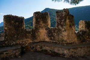 ruínas do castelo de santo hilarião kyrenia chipre foto