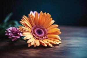 livre foto ainda vida fechar acima do flor dentro de casa fez com generativo ai