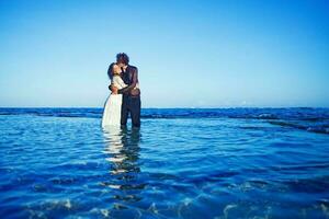 Casamento em uma de praia foto