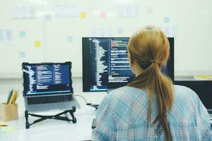 programador é codificação e programação Programas. foto