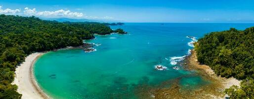 aéreo Visão do manuel antonio nacional parque dentro costa rica. foto