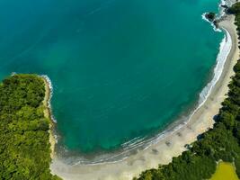 aéreo Visão do manuel antonio nacional parque dentro costa rica. foto