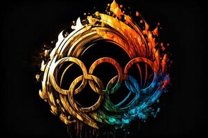 ai gerado olimpico jogos símbolo foto
