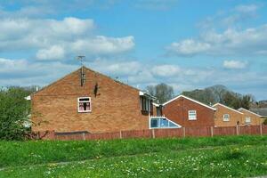 a maioria lindo imagem do luton cidade do Inglaterra Reino Unido. a estradas e casa é olhando ótimo dentro luz do sol. imagem estava capturado em abril 25, 2023 foto