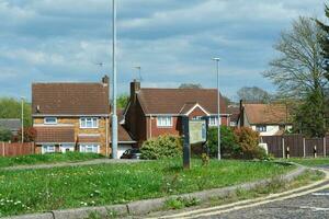 a maioria lindo imagem do luton cidade do Inglaterra Reino Unido. a estradas e casa é olhando ótimo dentro luz do sol. imagem estava capturado em abril 25, 2023 foto