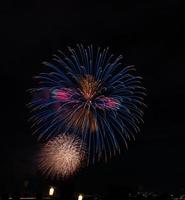 festival de fogos de artifício no verão em Tóquio foto