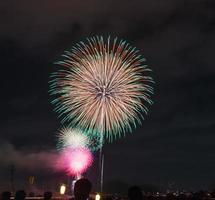 festival de fogos de artifício no verão em Tóquio foto