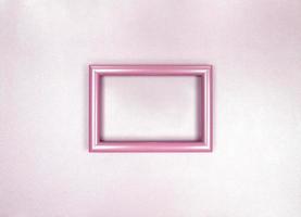 moldura na parede foto monocromática rosa suave minimalista