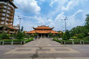 manhã às ben duo têmpora, cu chi, ho chi minh cidade, Vietnã. a histórico distrito revolucionário ao lado cu chi túnel, uma famoso base do revolucionário Vietnã antes 1975. viagem conceito foto