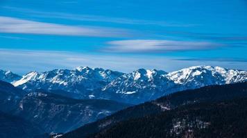 vistas alpinas de inverno