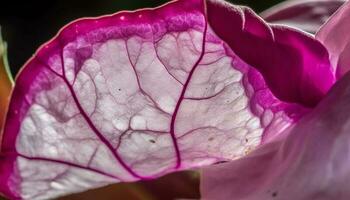 vibrante Rosa e roxa flor cabeça vitrines beleza dentro natureza gerado de ai foto