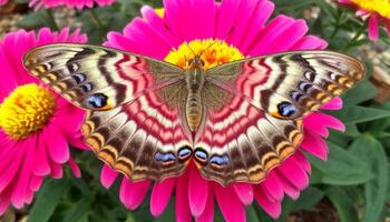 vibrante borboleta asa vitrines natural beleza e elegância dentro natureza gerado de ai foto