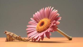 vibrante gerbera margarida ramalhete, uma presente do amor dentro verão gerado de ai foto