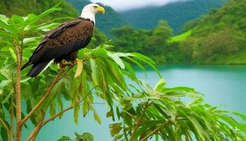 selvagem animais com bicos dentro seus natural habitat do natureza gerado de ai foto