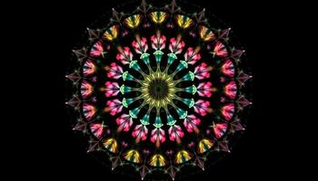 geométrico formas mistura dentro abstrato padrão, criando uma hipnotizante Projeto gerado de ai foto