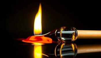 simbólico luz de velas inflama espiritualidade dentro tradicional festival celebração gerado de ai foto