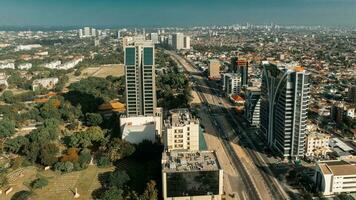 aéreo Visão do dar es salaam cidade foto