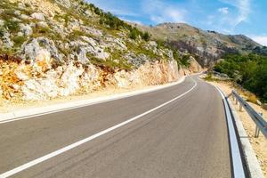 estradas de grande qualidade em montenegro europa foto