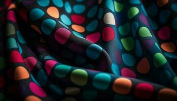 vibrante seda têxteis crio abstrato elegância e beleza gerado de ai foto