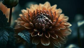 vibrante pétalas adornar solteiro flor dentro natureza gerado de ai foto