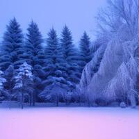 ai gerado inverno país das maravilhas foto