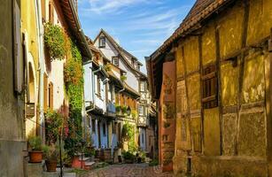 cenário do Alsácia região dentro França foto