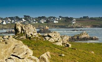 Vila perto brest dentro finistere França foto