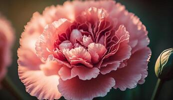 fechar acima do uma Rosa flor cabeça pétalas ao ar livre gerado de ai foto