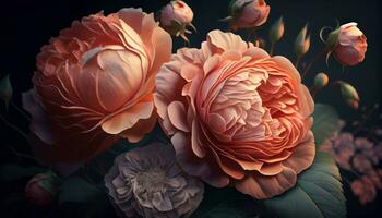 naturezas elegância dentro vibrante floral aguarela pintura , generativo ai foto
