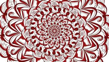 ilustração do uma vermelho e sombreado mandala motivo fundo foto