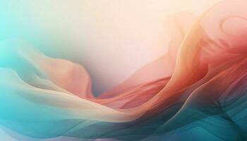 vibrante roxa ondas fluxo com elegante suavidade gerado de ai foto