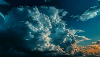 vibrante céu exibição abstrato beleza dentro natureza gerado de ai foto