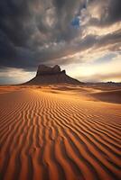 lindo deserto panorama. ai generativo foto