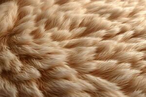 uma bronzeado peludo lã tapete. ai generativo foto