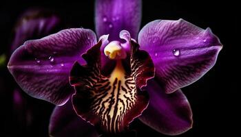 exótico traça orquídea Flor dentro tropical elegância gerado de ai foto