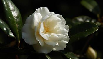 fresco hortênsia florescer, molhado com manhã orvalho gerado de ai foto