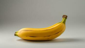 fresco maduro banana, uma saudável lanche para uma vegetariano dieta gerado de ai foto